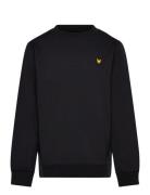 Fly Fleece Crew Tops Sweat-shirts & Hoodies Sweat-shirts Black Lyle & ...