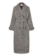 Lr-Mai Villakangastakki Pitkä Takki Multi/patterned Levete Room