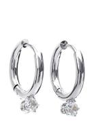 Oline - Crystal Hoop Earrings Stainless Steel Accessories Jewellery Ea...