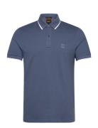 Passertip Tops Polos Short-sleeved Blue BOSS