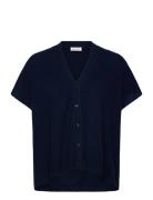 Malucanne Tops Knitwear Cardigans Navy Masai