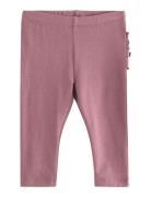 Leggings Frill At Back Bottoms Leggings Pink Lindex