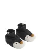 Beth Penguin Plush Slippers Aamutossut Sisäkengät Black Liewood