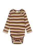 Body L/S Modal Multi Striped Bodies Long-sleeved Multi/patterned Petit...