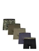 Cotton Stretch Boxer 5P Bokserit Khaki Green Björn Borg