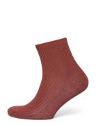 Telmira Glitter Sock Lingerie Socks Regular Socks Red Becksöndergaard