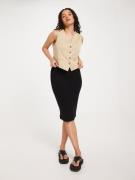 Selected Femme - Midihameet - Musta - Slfshelly Mw Pencil Skirt Noos -...