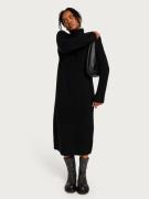 Selected Femme - Neulemekot - Black - Slfmaline Ls Knit Dress High Nec...