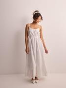 Only - Midimekot - Bright White - Onllou Life Emb Strap Ankel Dress P ...