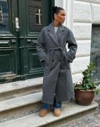 Nelly - Harmaa - Warm Trench Coat