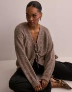 Object Collectors Item - Ruskea - Objflora Re L/S Knit Cardigan Noos