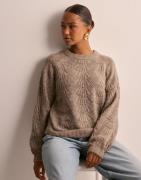 Object Collectors Item - Ruskea - Objflora Re L/S Knit Pullover Noos