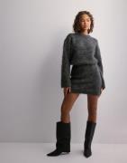 Gina Tricot - Harmaa - Knitted mini skirt