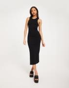 Only - Musta - Onlbelfast S/L Midi Dress Jrs Noos