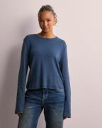 Only - Sininen - Onlnala L/S Wide Sleeve Top Cc Jrs