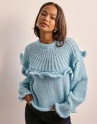 Pieces - Sininen - Pcrikka Ls Oneck Knit Bc