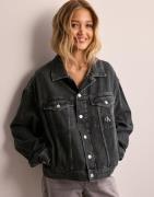 Calvin Klein Jeans - Harmaa - Boxy Denim Jacket