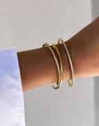 Muli Collection - Kulta - Zirconia Bangle Bracelet