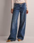 Pieces - Sininen - Pcselma Lw Wide Jeans Mb Noos Bc