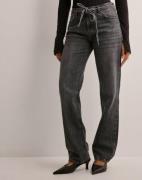 Only - Harmaa - Onlbree Low Grey Straight Dnm Dot