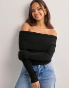 Only - Musta - Onlkatia Ls Off Shoulder Knt