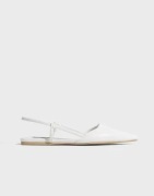 Nelly - Valkoinen - Slingback Flat