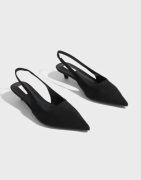 Nelly - Musta - Kitten Heel Slingback