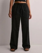 Pieces - Musta - Pcwendy Mw Broderie Angalise Pant D