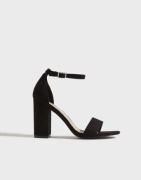 Nelly - Musta - High Block Heel Sandal