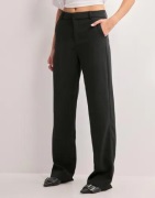 Gina Tricot - Musta - Straight tall trousers