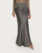 Neo Noir - Harmaa - Vicky Heavy Sateen Skirt