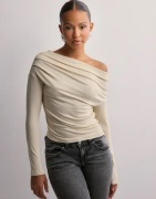 Gina Tricot - Beige - Asymmetric top