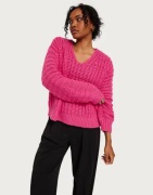 Vero Moda - Vaaleanpunainen - Vmsmilla Ls V-Neck Pullover Ga Boo