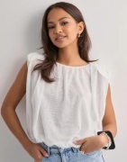 Vero Moda - Valkoinen - Vmsimone O-Neck Ballon Top Jrs Exp