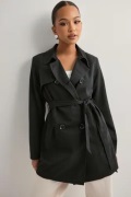 Only - Musta - Onlvalerie Trenchcoat Otw Noos