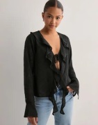 Neo Noir - Musta - Anika Burnout Blouse