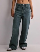 Gina Tricot - Sininen - Baggy wide jeans