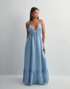 Nelly - Sininen - Tied Summer Dress