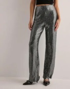 Only - Hopea - Onlsteo Life Hw Str Sequin Pant Tlr