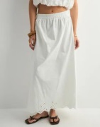 Pieces - Valkoinen - Pcsalmina Hw Ankle Skirt Wvn