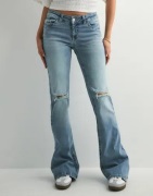 Nelly - Sininen - Low Waist Perfect Bootcut Jeans