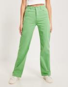 Pieces - Vihreä - Pcholly Hw Wide Jeans Colour Noos B