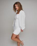 Nelly - Valkoinen - Little Ruched Dress