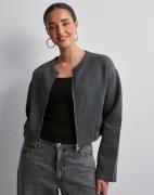 Nelly - Harmaa - Chunky Jacket Sweat