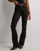 Vero Moda - Musta - Vmflash Mr Flared Jeans LI140 Ga No