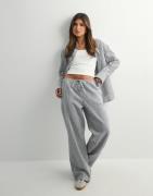 Gina Tricot - Harmaa - Linen blend trousers