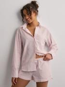 Nelly - Vaaleanpunainen - Soft Striped Shirt