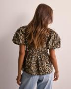 Nelly - Kuviollinen - Bow Puff Sleeve Blouse