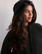 OBJECT - Musta - Objmilu Ls Re Knit Hoodie Noos