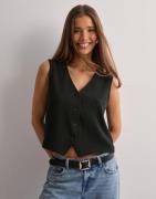 Only - Musta - Onlthana Life S/L Casual Vest Cc Tl
